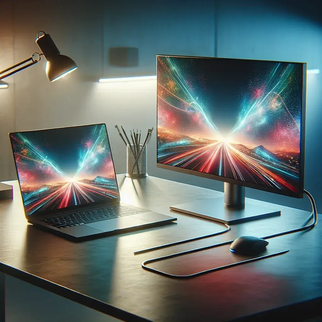 How do I use an external monitor as a second screen?